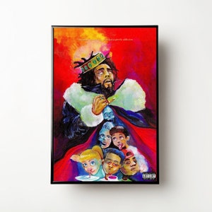 J.Cole Print, J.Cole Album, KOD, J.Cole, Music Print, Music Poster, Aesthetic, Rap Print, Album Cover, Digital Print, Instant Download