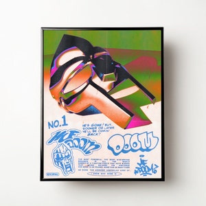 MF Doom, MF Doom Print, Trendy Poster, Musik Poster, MF Doom Poster, Wall Art, Rap, Musik, Digitaldruck, Sofort Download