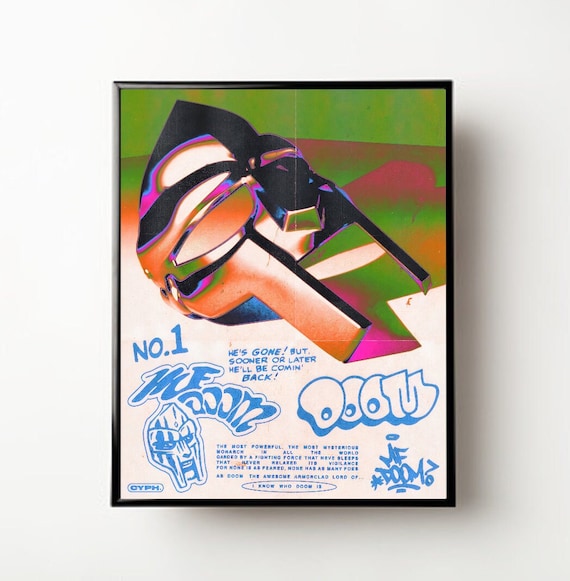 MF Doom, MF Doom Print, Trendy Poster, Music Poster, MF Doom