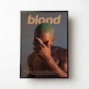 Frank Ocean Poster, Blondes Poster, Blondes Album, Blond, Frank Ocean, Musik, Album Cover, Wandkunst, Dekor, Digitaldruck, Sofort Download