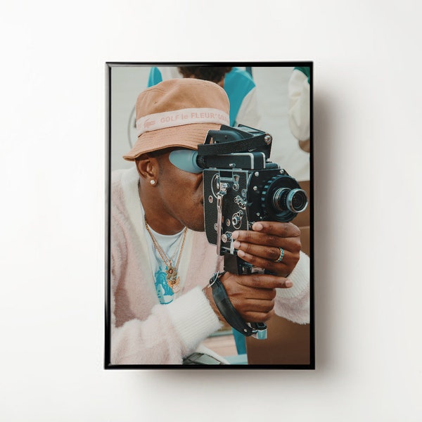 Tyler the Creator, Tyler the Creator Poster, Tyler, Appareil photo, Affiche musicale, Art mural, Décoration murale, Affiche Rap, Téléchargement instantané, Impression numérique