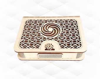 Gift Box Laser Cut SVG DXF Design, Jewelry Boxes Pattern, Laser Cutting Vector Template