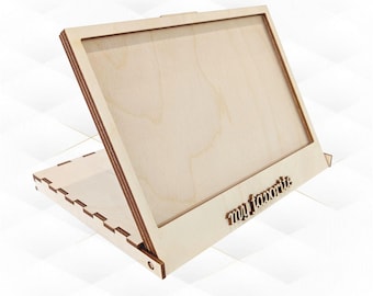 Pocket Photo Frame Case 4x6 Laser Cut Design, Picture Holder Laser Cutting Template