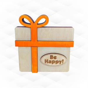Custodia per biglietti d'auguri di compleanno, design taglio laser. Custodia per banconote e biglietti, taglio laser, artigianato laser, file svg dxf. Modello per copertina regalo.