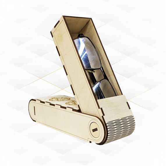 Laser Cut Living Hinge Glasses Case Laser Cut Living Hinge Glasses Case