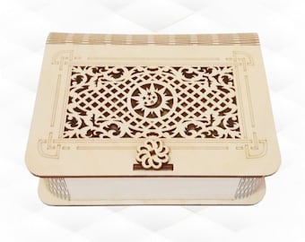Gift Box Case Tarot Laser Cut Template, Magic Cards Case SVG DXF Cutting Design