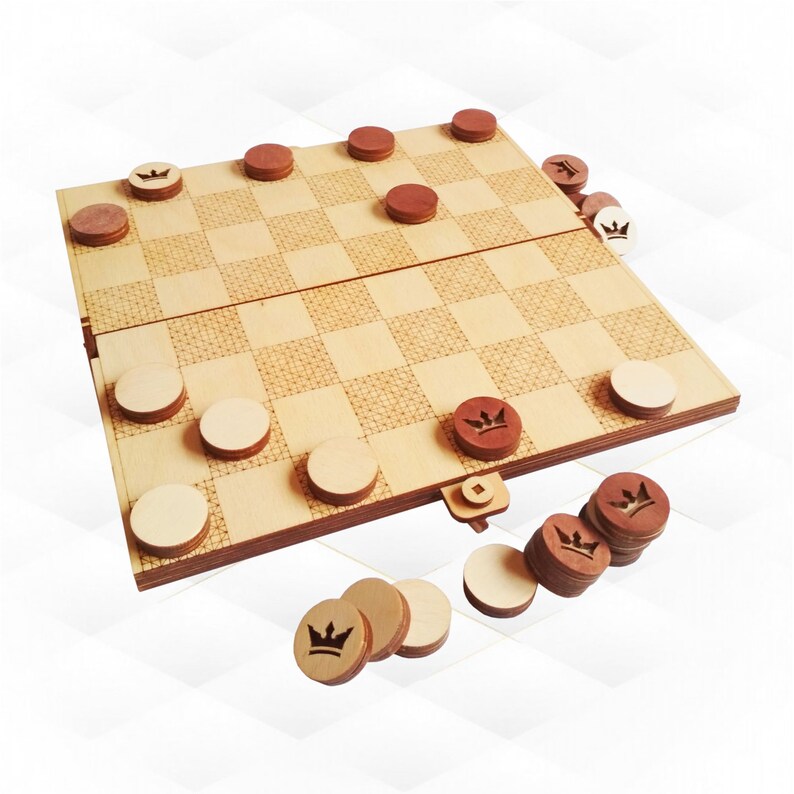 Pool Checkers Ready Cut Laser Files. Laser Engraving Plan Etsy