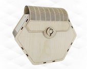 Bag Clutch Laser Cut Design, SVG DXF Vector Template, Laser Cutting Evening Bags