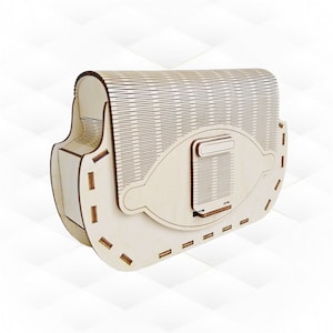 Clutch Handtasche, Dxf Dxf Dateien, Laser geschnitten Design. Laserschnittschablone, Geschenkbox, Vektormuster. Geschenk für Sie, Laserdatei, Schnittmodell.