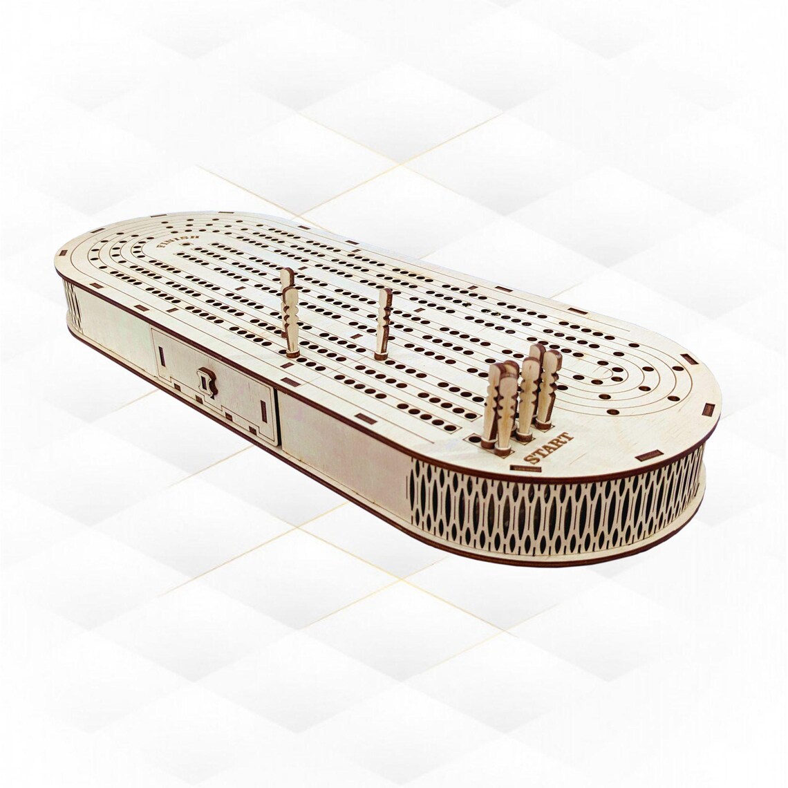 Cribbage Set Laser Cut Design, Cards Game, SVG DXF Vector Template ...