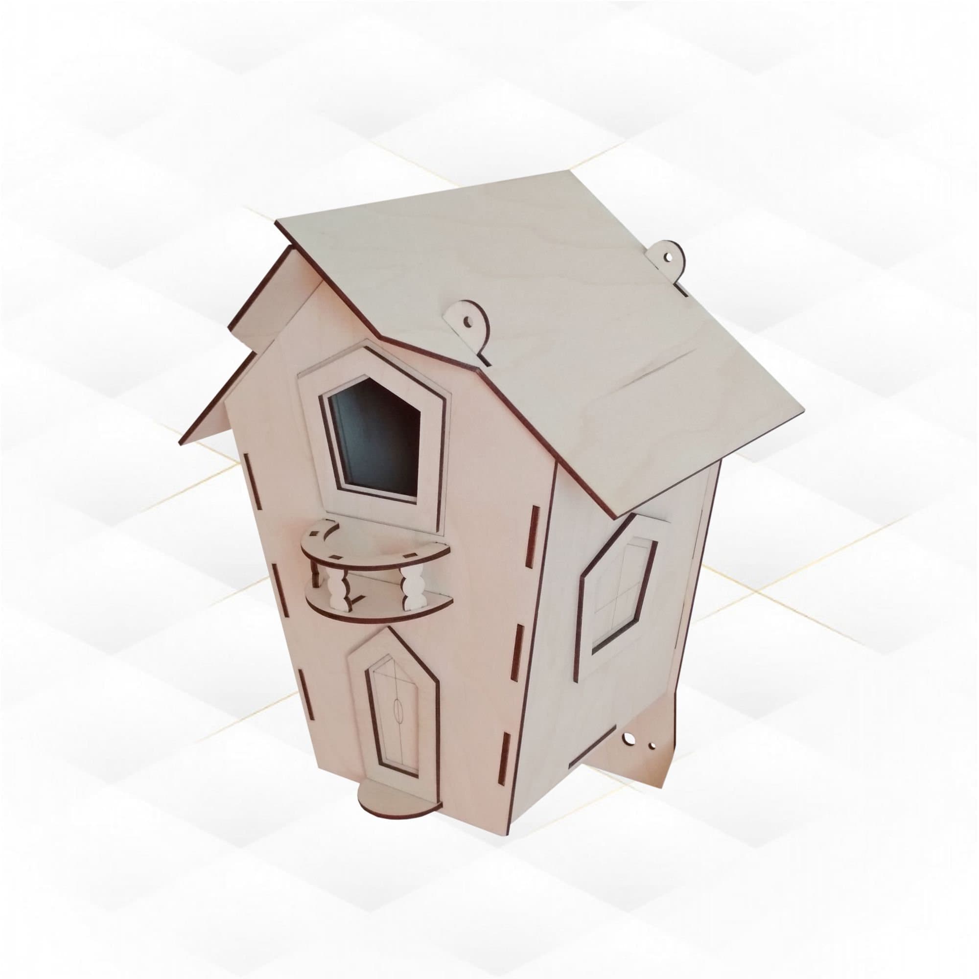 Bird House Design for Laser Cut. Pattern for Cutting Laser. - Etsy