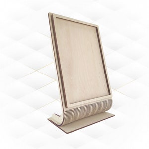 Picture frame 5x7 vertical, laser cutting design. Laser cut project, svg dxf files, table decor. Greeting holiday decorations, cut model.