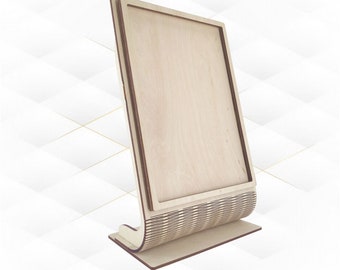 Picture frame 5x7 vertical, laser cutting design. Laser cut project, svg dxf files, table decor. Greeting holiday decorations, cut model.