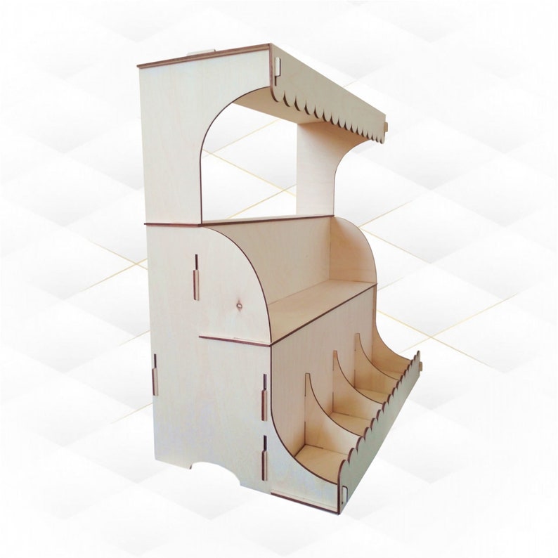 Display Stand Svg Dxf Design for Laser Cut. Models Cutting Etsy