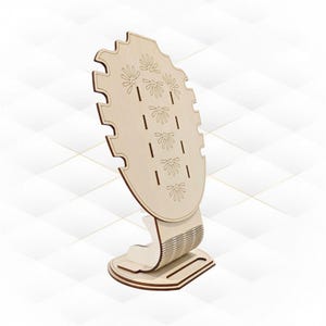 Necklace Display Holder Laser Cut Template, SVG DXF Laser Cutting Design, Stand Jewelry