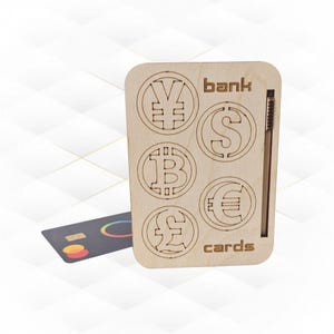 Porta tarjetas de regalo, diseño cortado con láser, funda para tarjetas. Billetera con tapa deslizante, modelo cortado con láser, archivos svg dxf. Funda para tarjetas, regalo para ella
