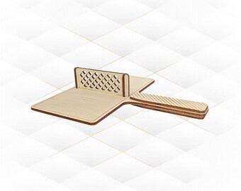 Jeu de ping-pong motif découpé au laser, modèle vectoriel SVG DXF, conception de découpe laser