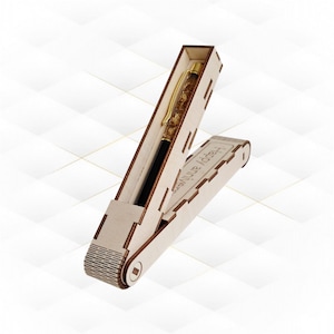 Geschenk Stiftebox Etui, bereit Laser geschnitten Design, Stiftehalter. Einzigartiges Design, Laserschnittmuster, Etuihalter. Tisch Dekor, Büro Accessoire.