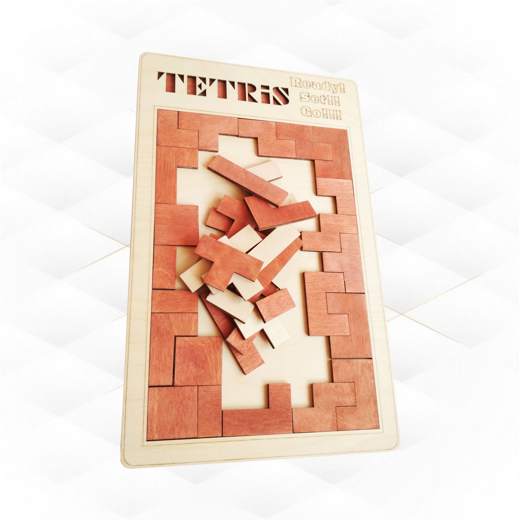 Puzzles Tetris, svg dxf files, laser cutting pattern. Laser design, gift for children, game toy. Birthday gift, handmade games.