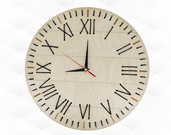 Wall clocks for handmade, unique gift svg dxf design laser cutting.