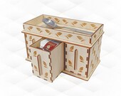 Tea Bag Box Laser Cut Template, Kitchen Organizer Storage, SVG DXF Vector Design