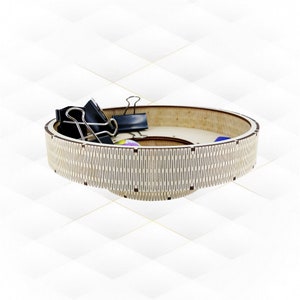 Desk round organizer, svg dxf files, pattern for laser cut. Table decor, laser cutting design, holiday greeting box. Gift boxes, cut model.