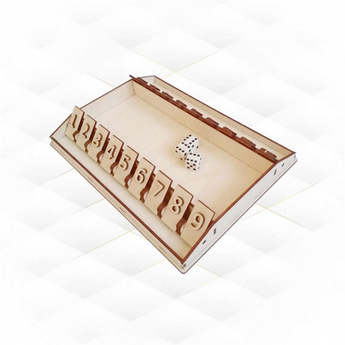 Shut the Box Game Board Svg Dxf Files for Laser Cutting. Cut - Etsy