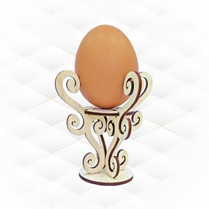 Paaseihouder, svg dxf-bestanden, ontwerp lasergesneden. Paascadeau en decor, houder voor eieren, keukendecor, lasersnijmodel.