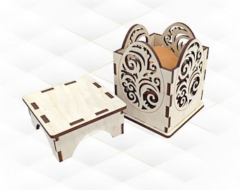 Diseño de huevo de Pascua cortado a láser, plantilla de corte láser vectorial SVG DXF