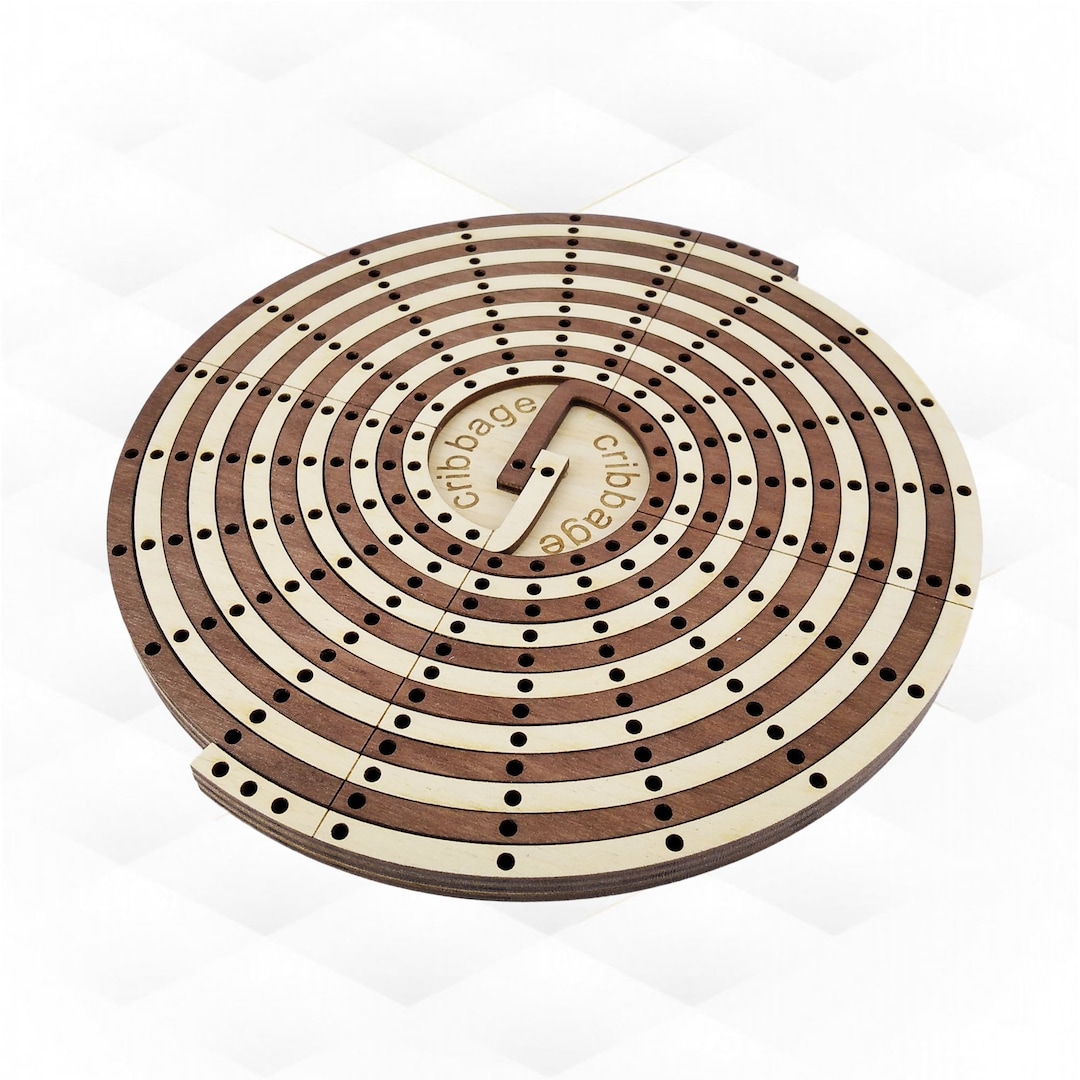 Cribbage Round Form Laser Cutting Design. Vector Template. Etsy