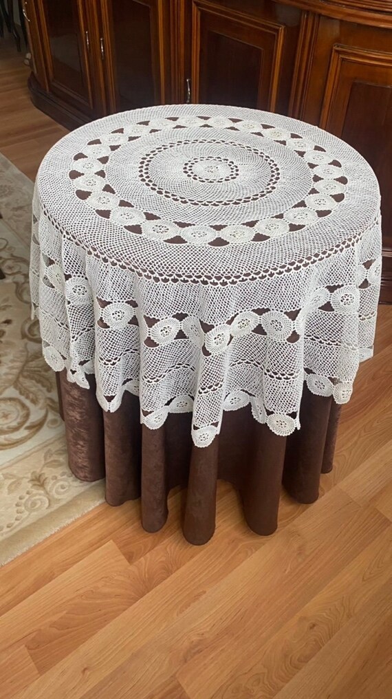 Handmade Lace Table Cover Crochet Table Decor Etsy