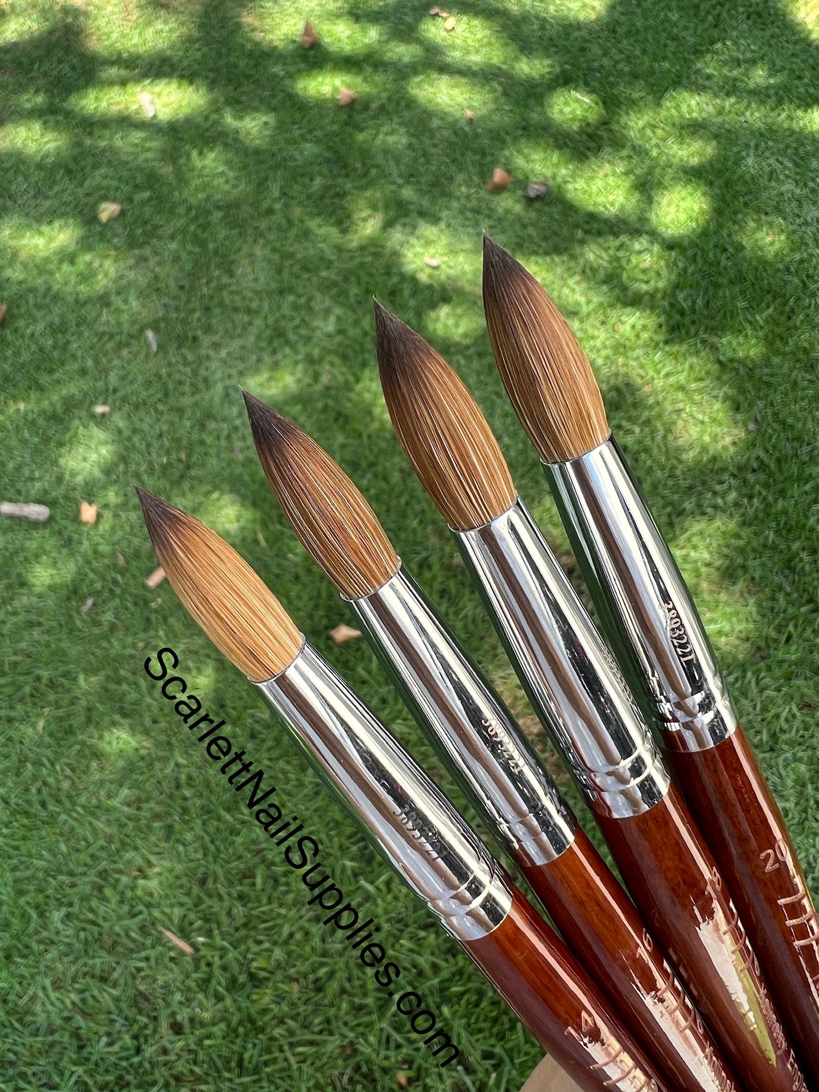 777 Kolinsky Brush Size #16 (Crimped) - Acrylic Nail Art Brush, Made In USA