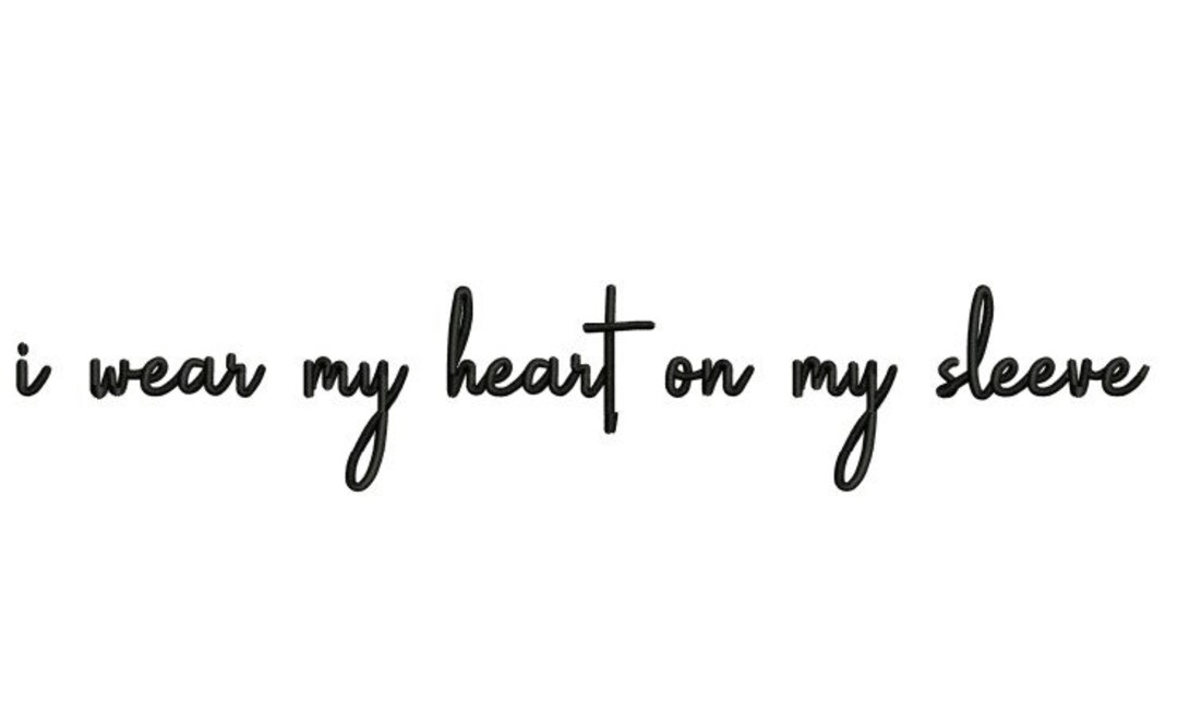 I Wear My Heart on My Sleeve Mother's Day Father's Day Christmas Full