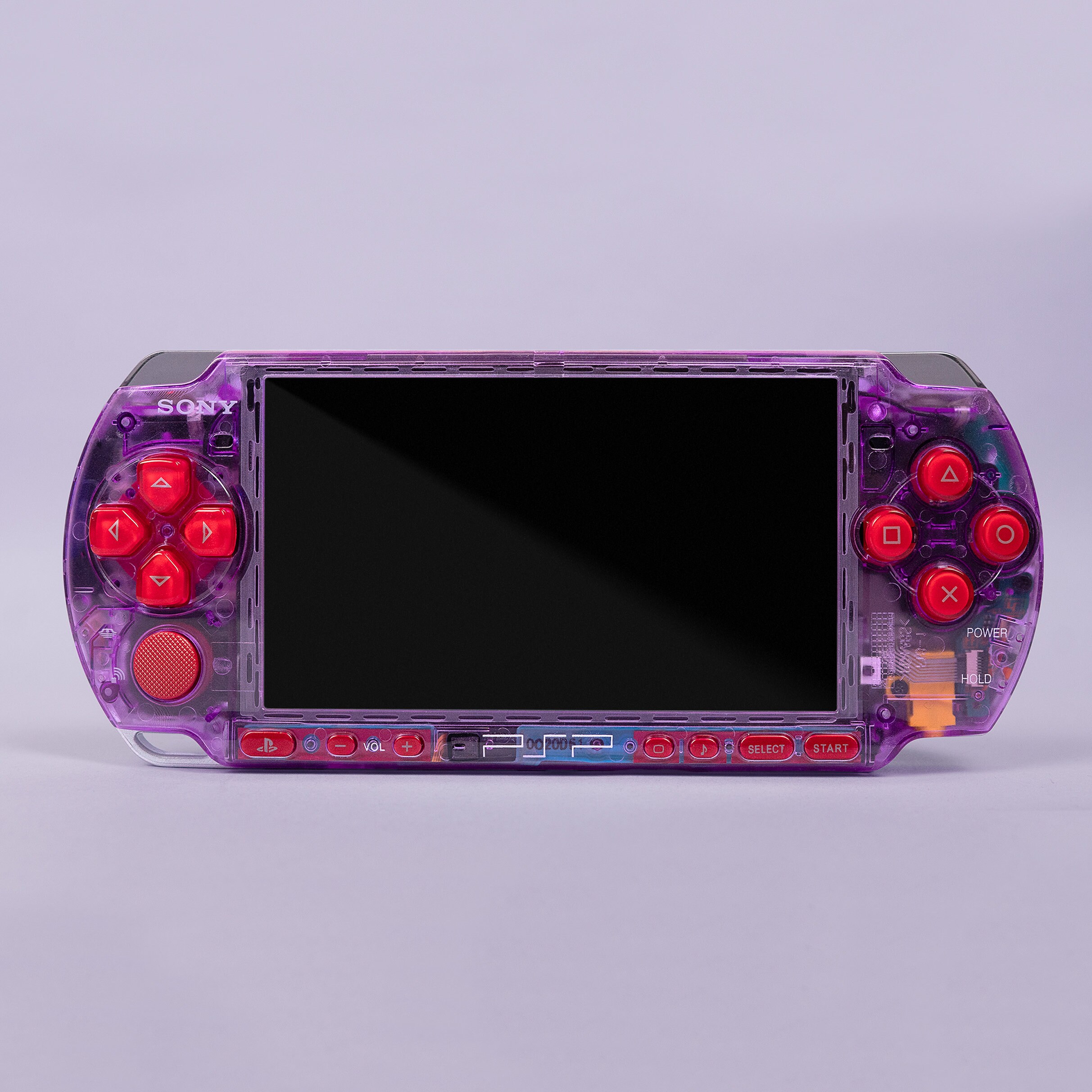 Custom PSP Konsole Gemoddet Mit Neuem Petrolgrünem Gehäuse Und LED