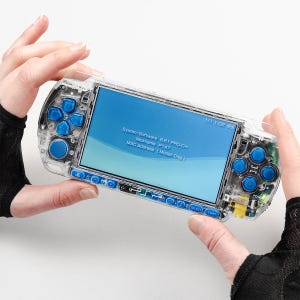 Paquete de carcasa transparente portátil Lapis para PSP 3000