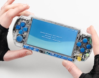 PSP 3000 Portable Lapis Clear Housing Bundle