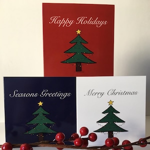 Handcrafted Christmas Cards-Holiday greeting cards-Handcrafted cards-Illustrated Christmas cards-Winter holiday cards-Festive greeting cards