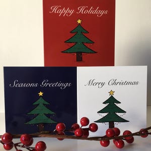 Handcrafted Christmas Cards-Holiday greeting cards-Handcrafted cards-Illustrated Christmas cards-Winter holiday cards-Festive greeting cards