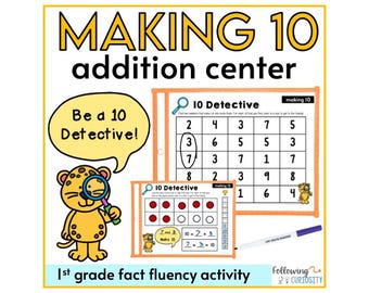 Making 10 Math Center: 1st Grade Activity & Worksheets