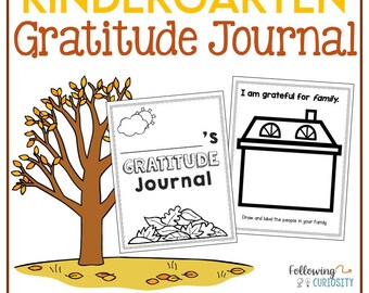 Kids Gratitude Journal: Thanksgiving Activity, Ages 4-6 (Printable)