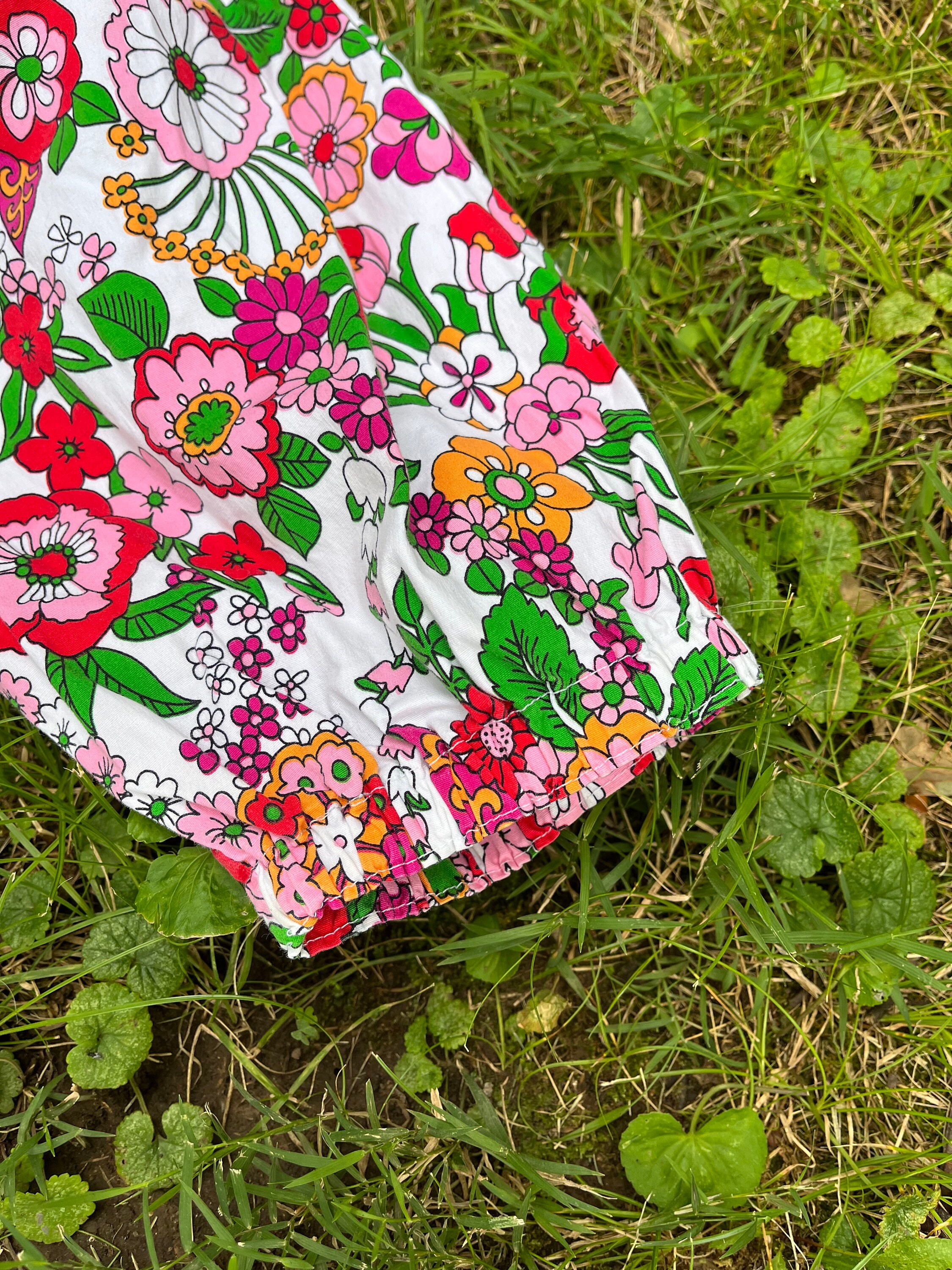 Hand Made Vintage Plus Size Floral Shirt - Etsy
