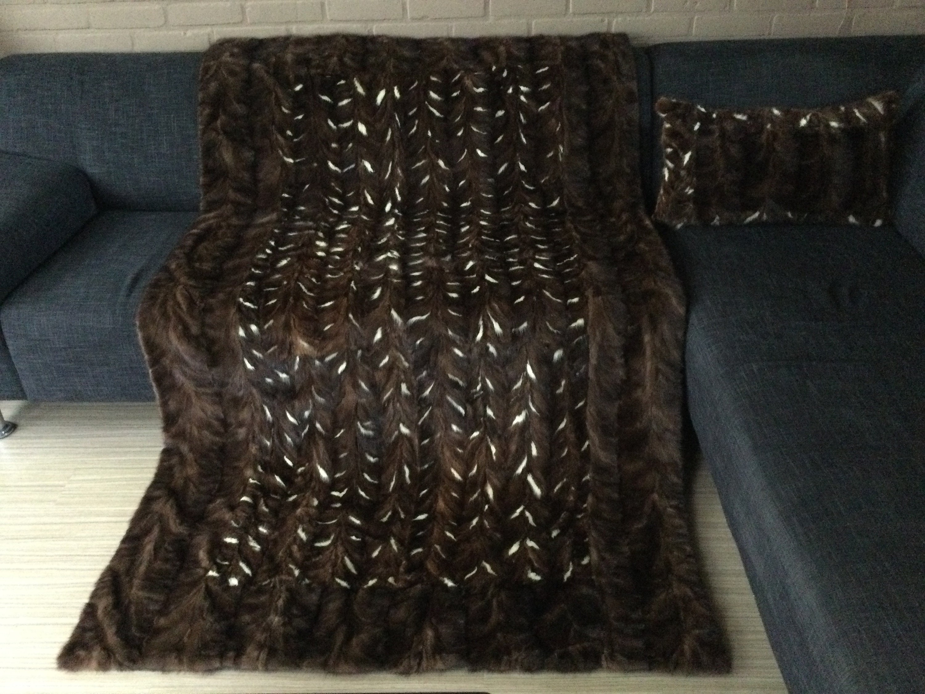 Real Mink Rug Recycled Real Mink Fur Throw and Cushion - Etsy