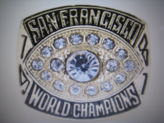 NFL San Francisco 49ers Super Bowl XXIX Championship Replica Ring Size 11 |  Property Room