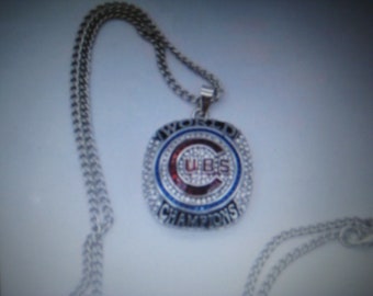 Chicago Cubs 2016 World Series Championship - Silver NECKLACE