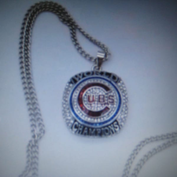 Chicago Cubs 2016 World Series Championship - Silver NECKLACE