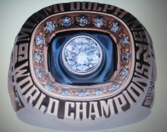 1972 MIAMI DOLPHINS Super Bowl Championship Ring - Scott