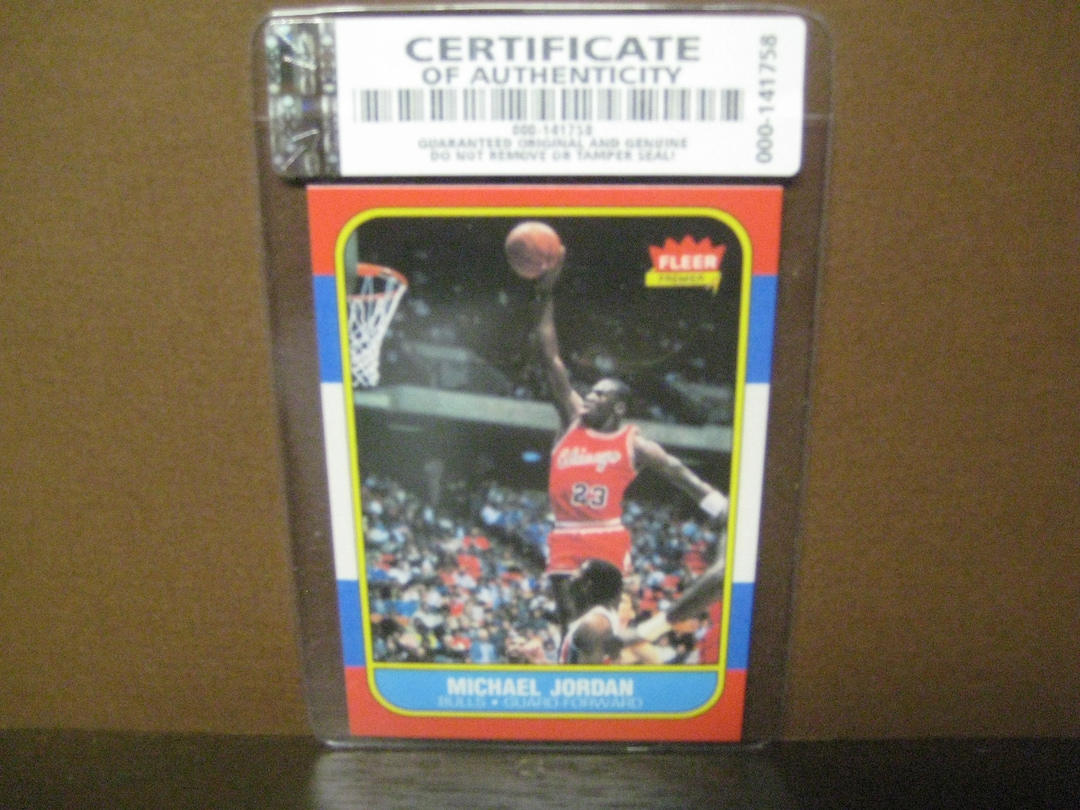 michael jordan 1986 fleer sticker rookie card