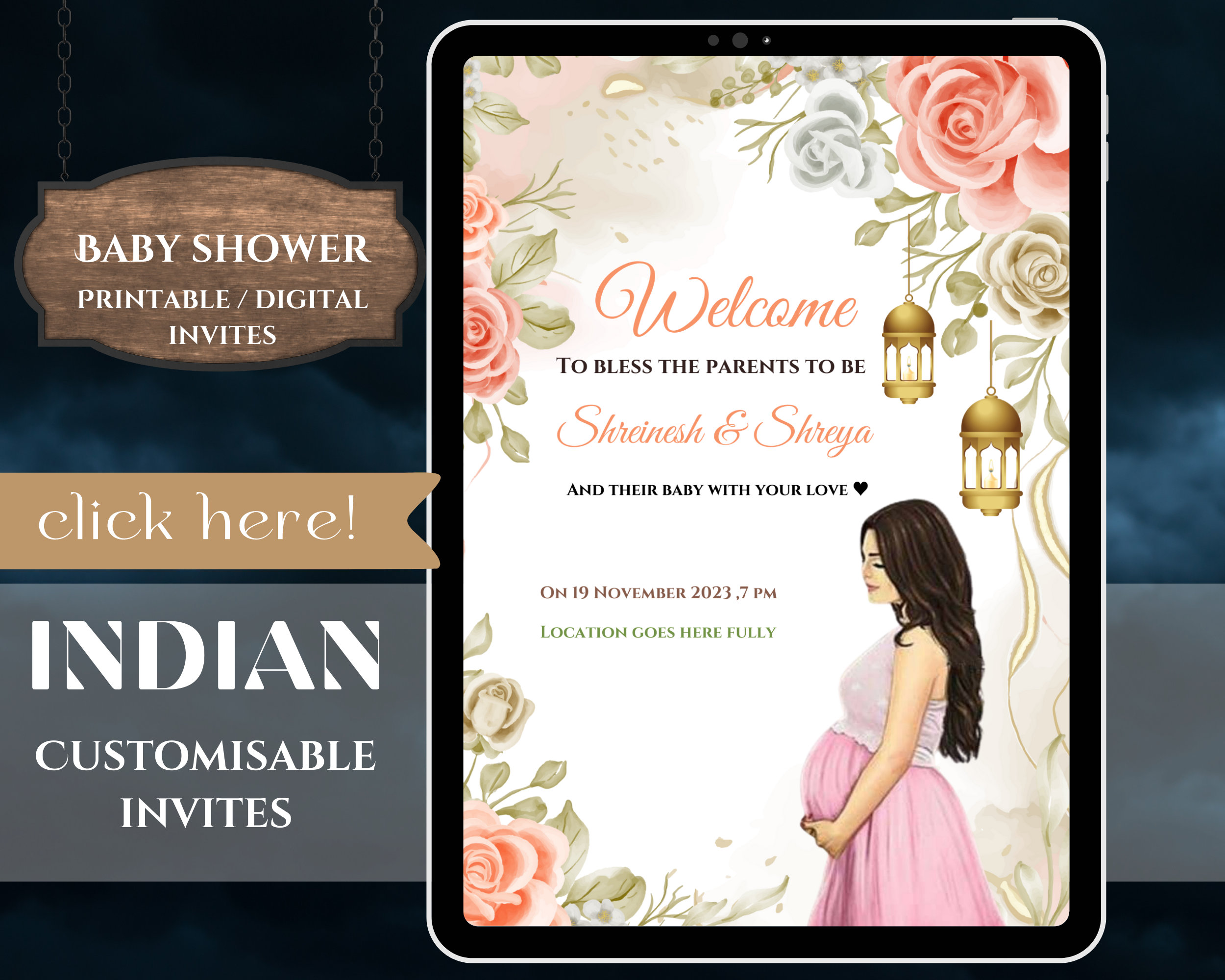Shrimant ceremony invitation card sales