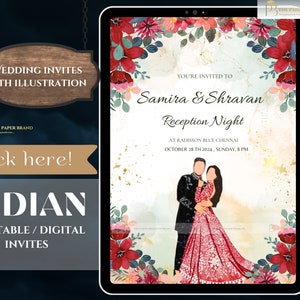 indian wedding invites & wedding Reception,Sangeet invite ,indian save the date cards ,Indian wedding invitation as Hindu wedding Card