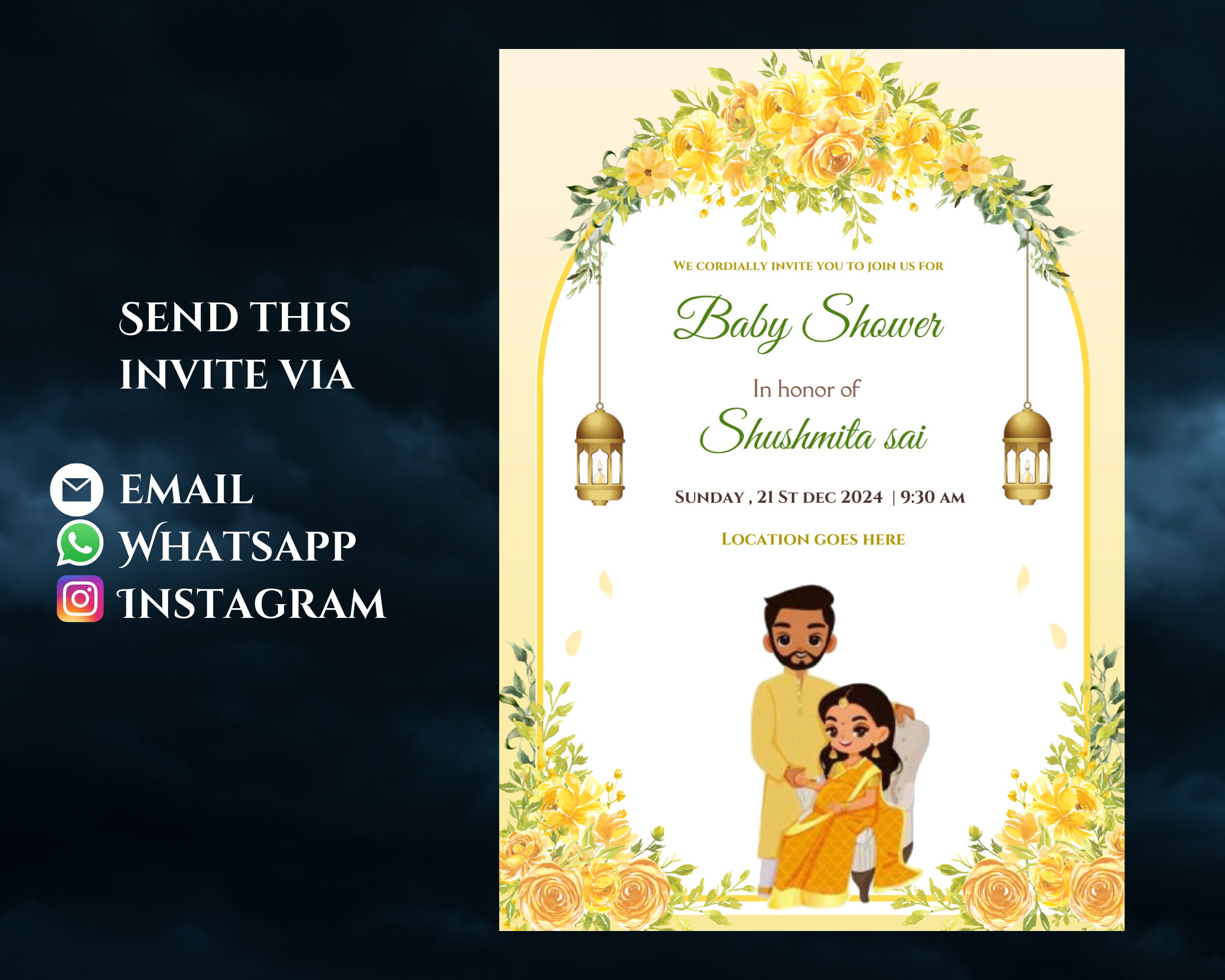 Baby shower cheap ceremony invitation